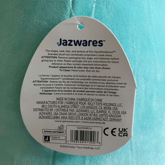 ๐ Ankur Two Toned Blue Fuzzy Spots Mushroom Original Squishmallows 16โ BNWT - Picture 5 of 8